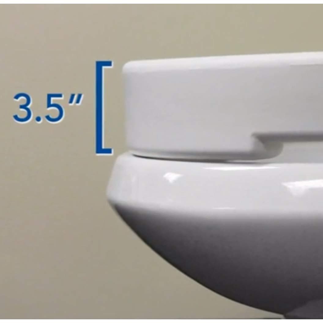 Carex Hinged Toilet Seat Riser (Standard & Elongated) Standard