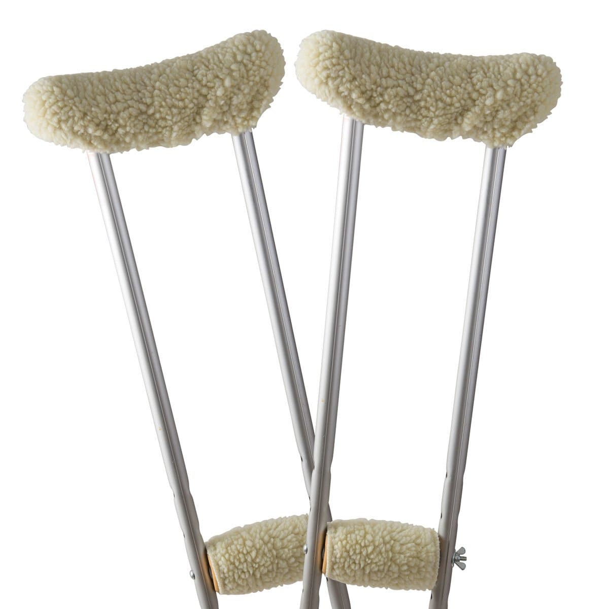 DMI Fleece Crutch Pads - Underarm & Hand Grip Set - Senior.com Crutch Cushions