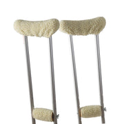 DMI Fleece Crutch Pads - Underarm & Hand Grip Set - Senior.com Crutch Cushions