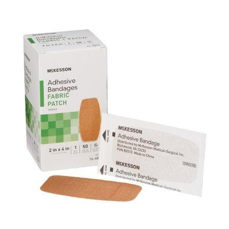 Mckesson Adhesive Strip Performance Fabric Bandages - 2 X 4 Inch Rectangle Tan - Senior.com Bandages