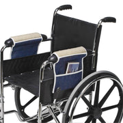 DMI Wheelchair Arm Pads & Armrest Pouch - Denim Set of 2 - Senior.com Wheelchair Bags