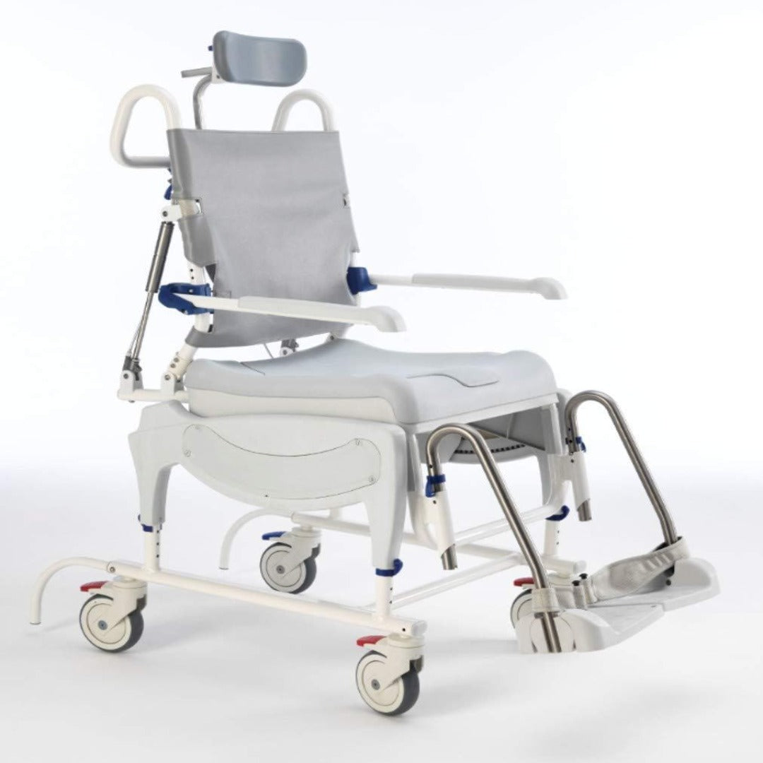 Aquatec Ocean Ergo Dual VIP Shower and Commode Chair with Tilt in Space - Senior.com Shower Chairs