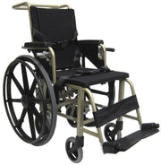 Karman Healthcare Convertible Airplane Aisle Chair - Foot Operated 24" Quick Release Rear Wheels - Senior.com Wheelchairs