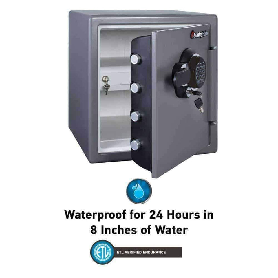 SentrySafe Fireproof Safe and Waterproof Safe with Digital Keypad 1.