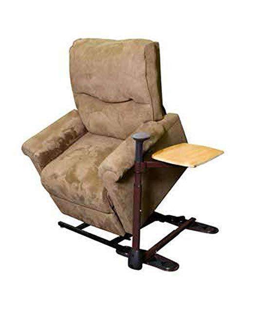 Stander Omni Tray Table - Swivel Bamboo TV Tray Table & Support Mobility Handle & Daily Standing Support Aid - Senior.com Overbed Tables