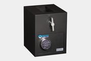 Protex Mini Rotary Hopper Depository Safe with Drop Slot and Electronic Keypad - Senior.com Security Safes