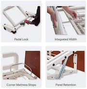 Joerns Healthcare EasyCare Adjustable-Height Low Electric Bed Frame - Senior.com beds