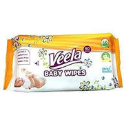 Veela Baby Wipes with Aloe Vera - 80 Per Pack Soft Packs - Senior.com Baby Wipes
