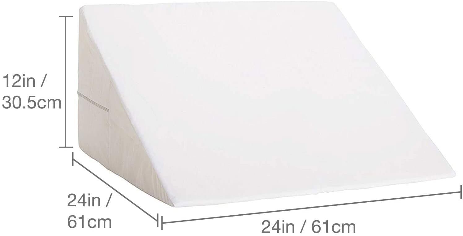 DMI Bed Wedge Pillow to Support and Elevate to Reduce Back Pain and Improve Circulation with Removable Cover - Senior.com Bed Wedges