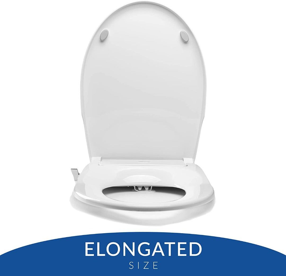 Bio Bidet Slim Zero Bidet hot Toilet Seat, Elongated, White