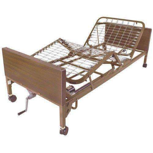 Drive Medical Semi Electric Hospital Bed with Full Rails - Senior.com Bed Packages