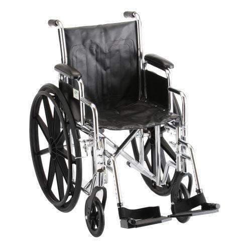 Nova Medical Steel Standard Extra Wide Wheelchairs - 22 In Wide - Senior.com Wheelchairs