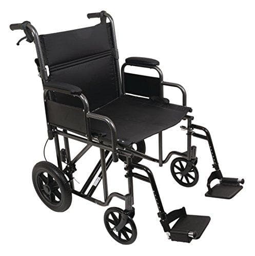 Probasic - Heavy Duty 22 inch Transport Wheelchair - 22" Seat - Senior.com Wheelchairs