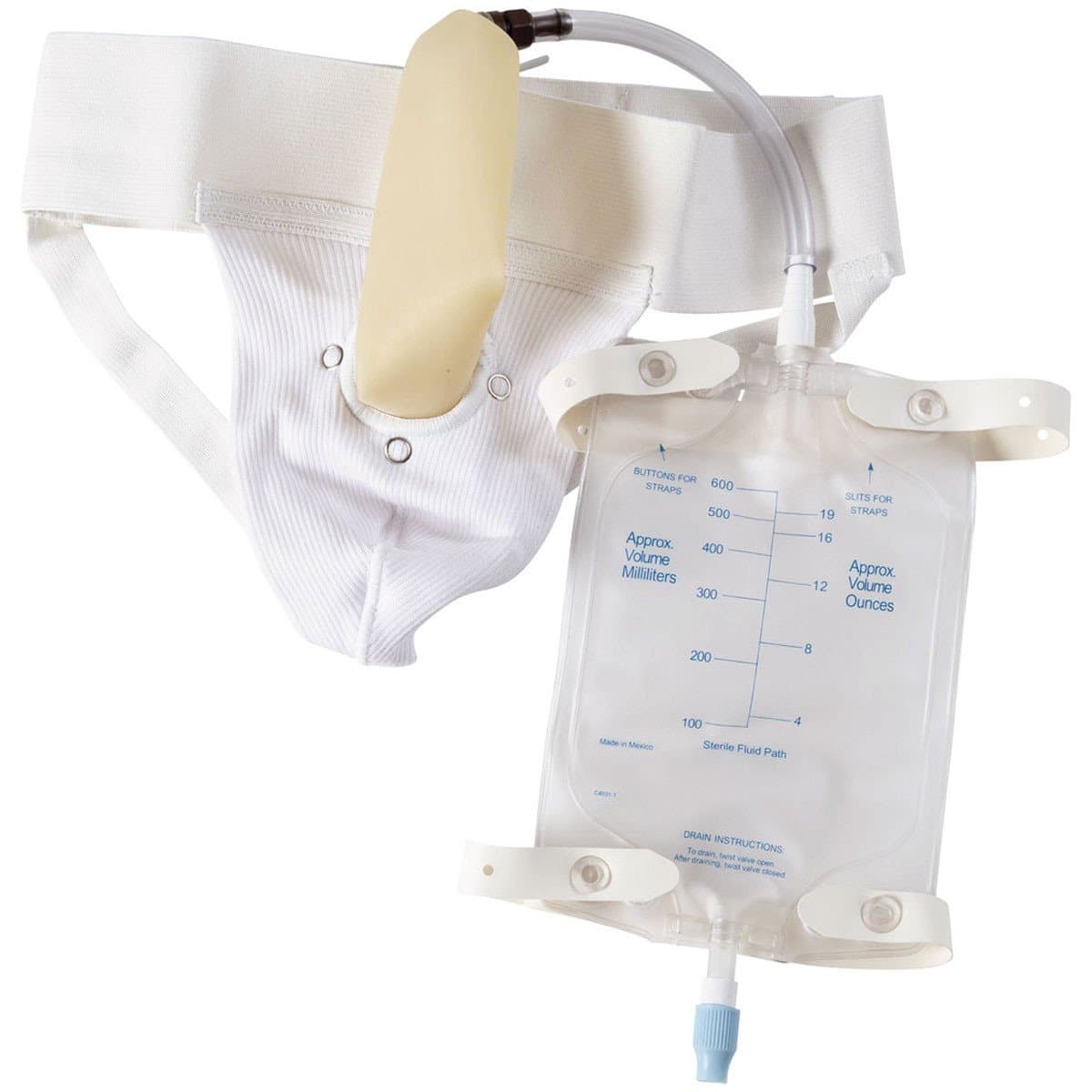 DMI® Portable Wearable Male Urinal Washable and Reusable