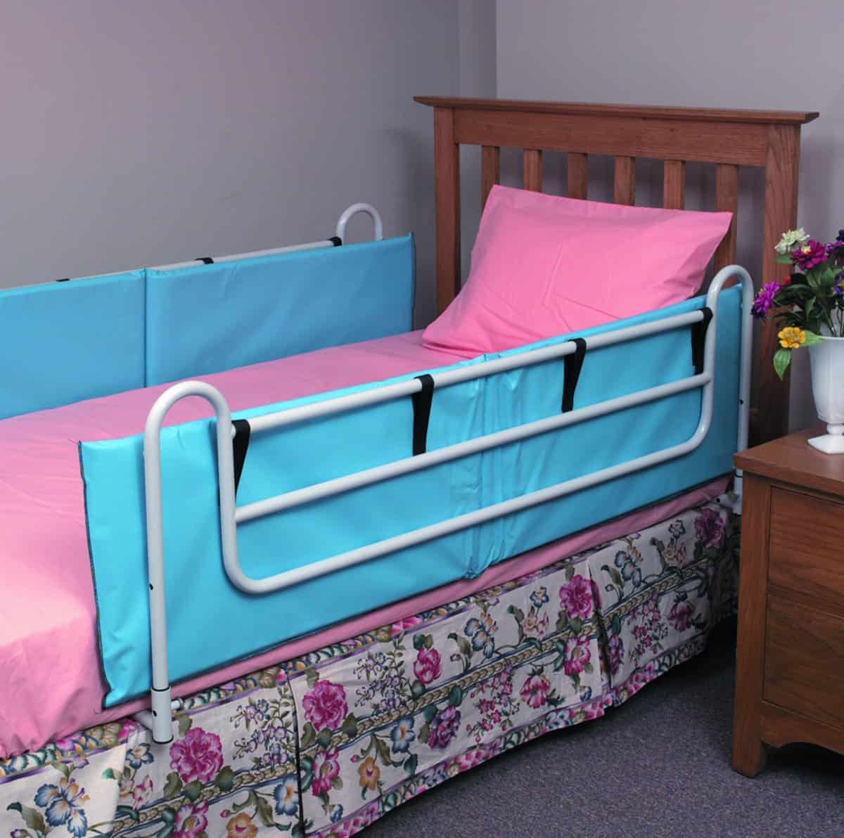 DMI Vinyl Bed Rail Cushions with Non-Allergenic Cover - Bed Rail Bumper Pads - Senior.com Bed Rails