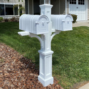 Mayne Newport Plus Double Mail Post - New England Style - Senior.com Mail Posts