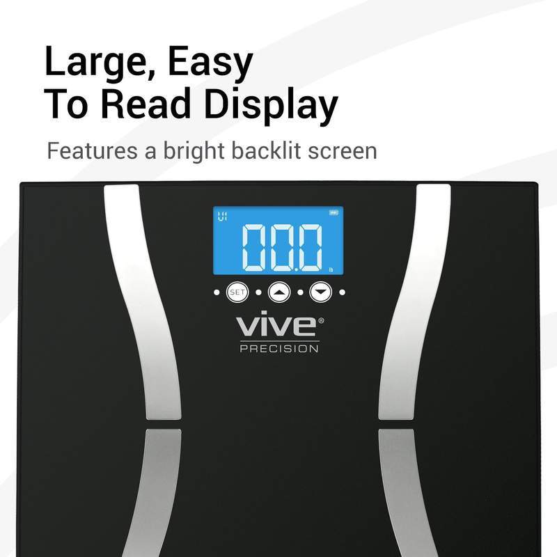 Vive Health Digital Body Fat Scale with User Profiles - Senior.com Weight Scales