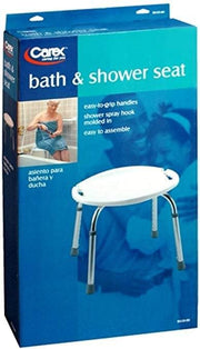 Carex Adjustable Bath and Shower Seat – Height Adjustable Shower Stool - Senior.com Bath Stool