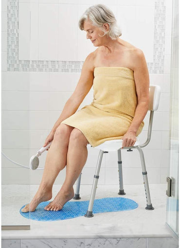 Carex Shower Chair and Bath Seat With Back For Elderly, Handicap, and Disabled - Senior.com Shower Benches