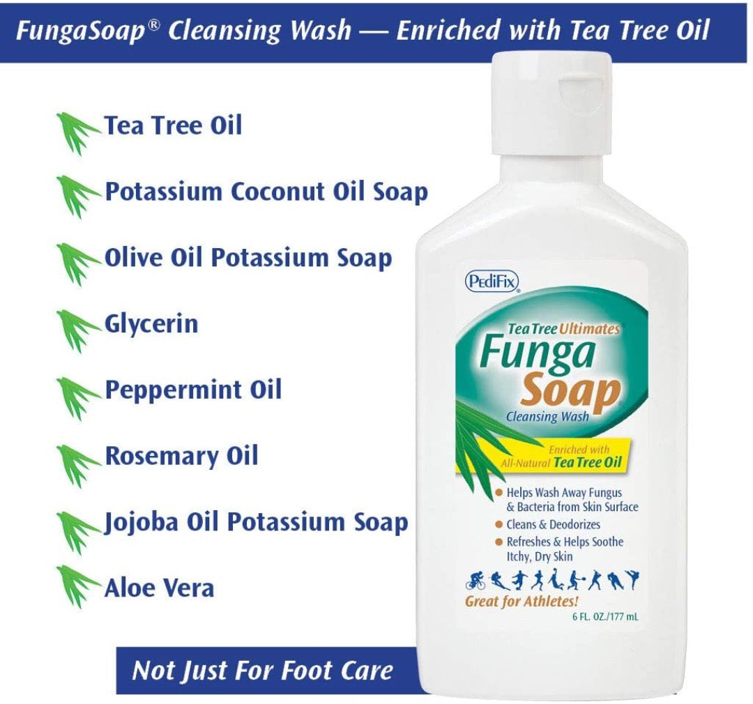 Pedifix Tea Tree Ultimates Funga Soap - Anti-fungal & Bacteria Foot Soap - Senior.com Foot Care