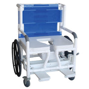 MJM International Bariatric Self Propelled 26" Transport Chair - Royal Blue - Senior.com Transport Chairs