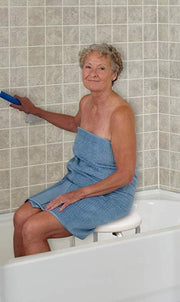 Carex Compact Shower Stool - Adjustable Height Bath Stool and Shower Seat - Senior.com Bath Stool