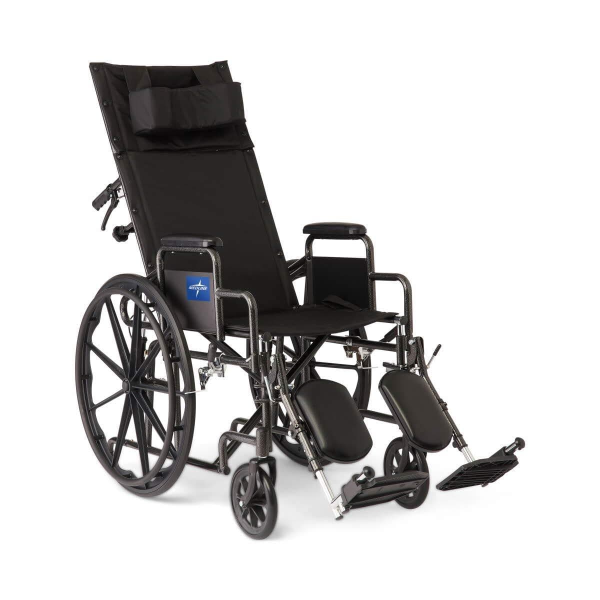 Medline Guardian Folding Reclining Wheelchairs - Desk-Length Arms & ELR - Senior.com Reclining Wheelchairs