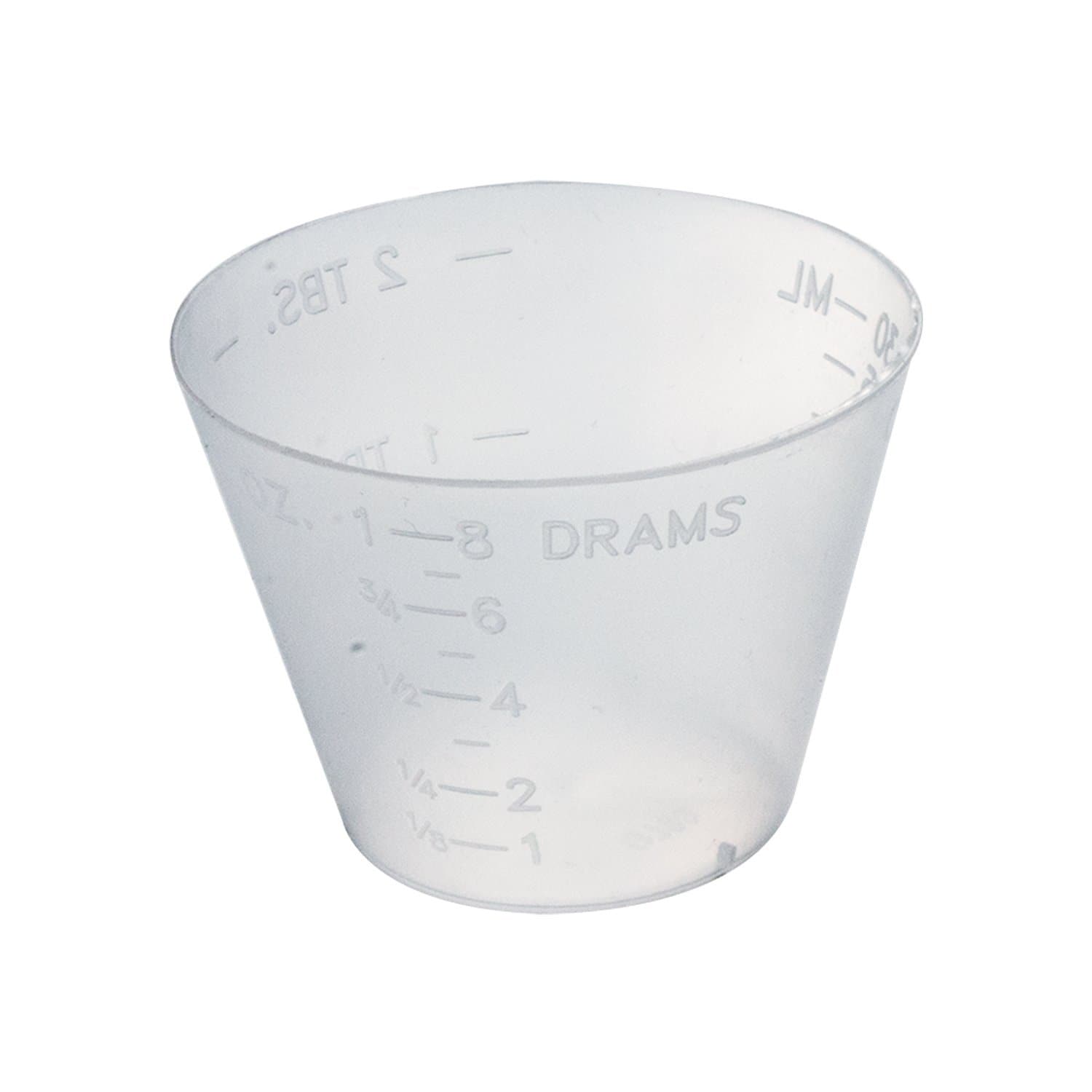 Dynarex 1 oz Clear Durable Medicine Cups - 100 Cups Per Sleeve - Senior.com Medicine Cups