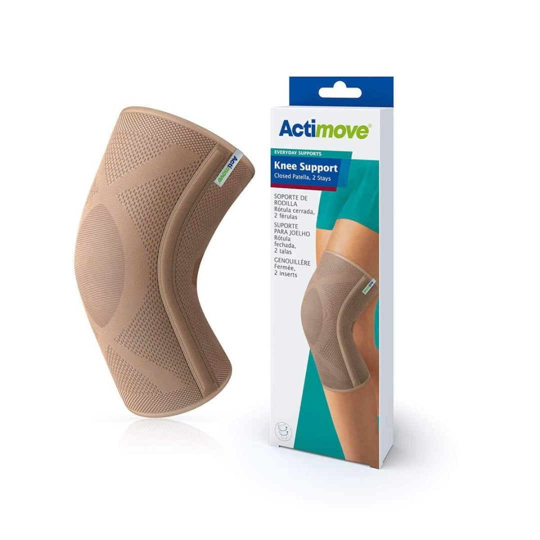 Actimove Knee Support Closed Patella & 2 Stays - Compression Sleeve - Senior.com Knee Support