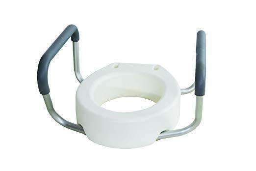 Essential Medical Supply Toilet Seat Risers with Removable Arms - Senior.com Raised Toilet Seats