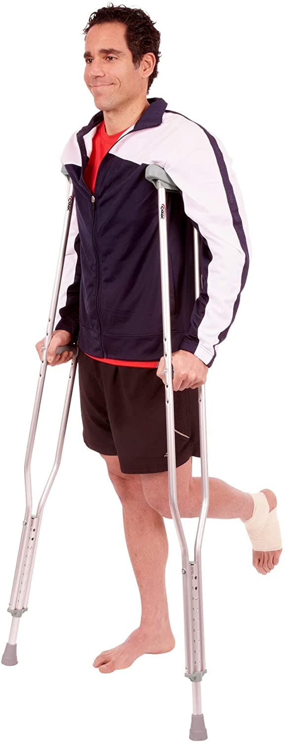 Carex Push Button Aluminum Crutches - Senior.com Crutches