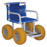MJM International Echo All Terrain Transport Chair with XL Heavy Duty Wheels - Senior.com Transport Chairs