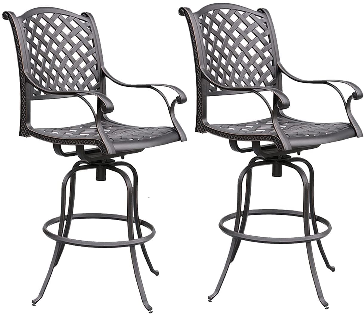 Comfort Care Sahara Modern Indoor/Outdoor Barstools - Set of 2 - Senior.com Bar Stools