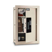 Mesa Safe Battery Operated Electronic Wall Safe - Cream - Senior.com Security Safes