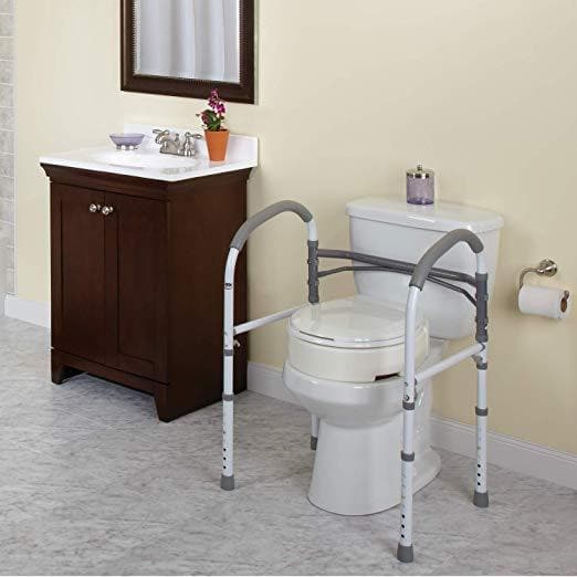 Carex Toilet Safety Rails & Standing Aid - Senior.com Toilet Safety Frames