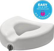 Nova Medical Elevated Raised Locking Toilet Seat - Standard and Elongated Toilets - Senior.com Locking Toilet Seats