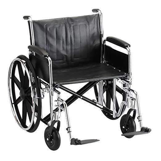 Nova Medical Steel Standard Bariatric Extra Wide Wheelchairs - 24 In Wide - Senior.com Wheelchairs