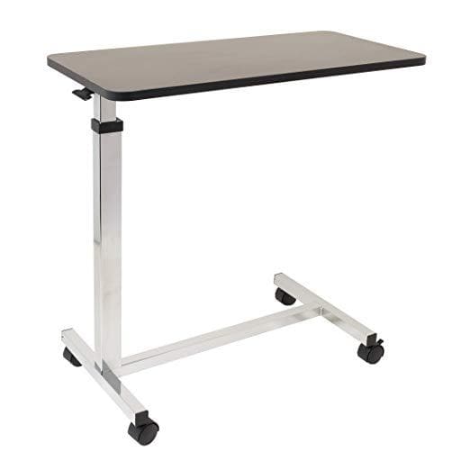 Roscoe Medical Non-Tilt Overbed Table with Wheels - 15 x 30 inches Height Adjustable - Senior.com Overbed Tables