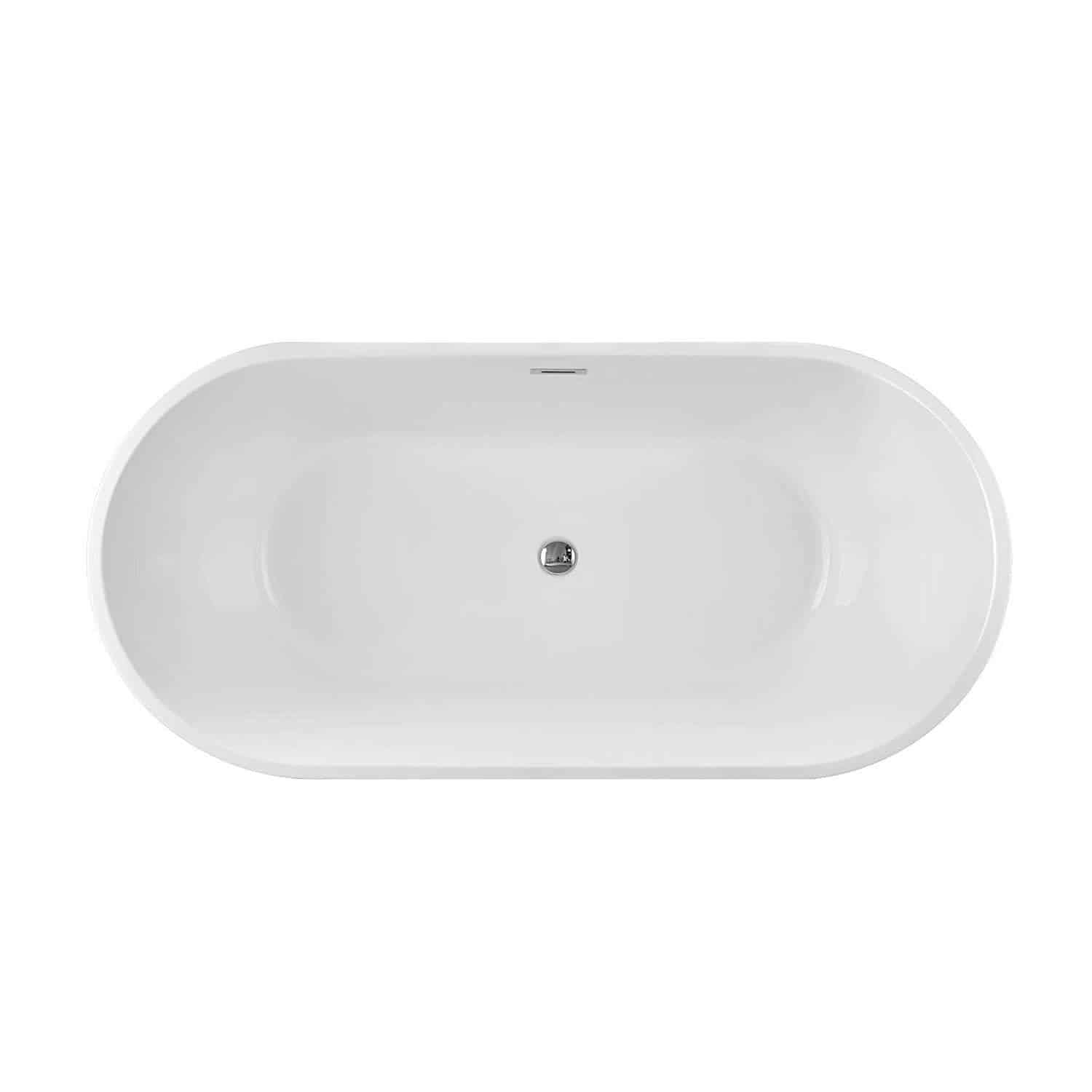 Pulse ShowerSpas 67" Acrylic Freestanding Soaking Bathtub - Senior.com Stand alone Tubs