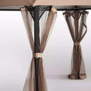 ShelterLogic Cypress Rectangle Gazebo with Curtains - Bronze 10' x 12' - Senior.com Gazebos