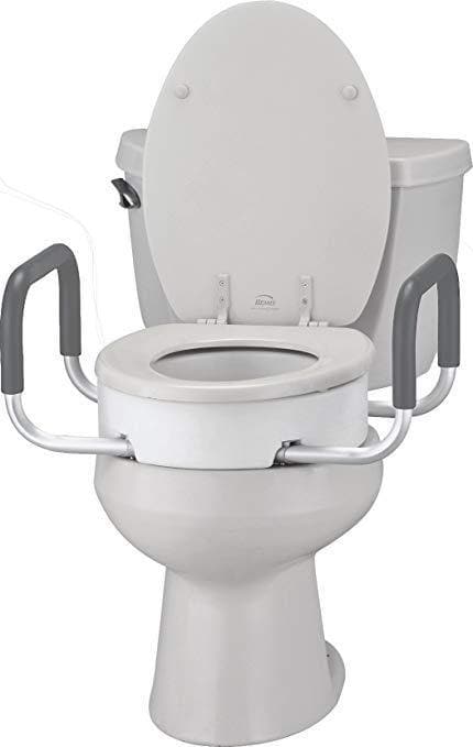 Nova Medical Toilet Seat Risers with Arms - Adds 3.5 Inches - Senior.com Raised Toilet Seats