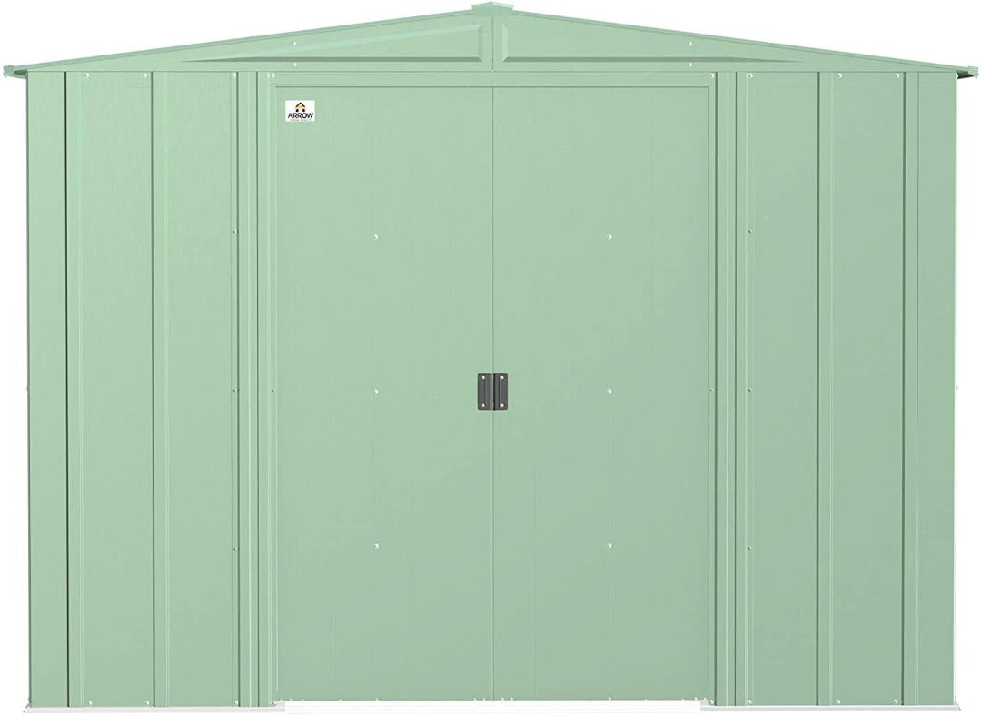 Arrow Classic Outdoor HD Steel Locking Storage Shed - 8 ft. x 6 ft. - Senior.com Sheds
