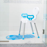 Carex Folding Portable Premium Shower Chair with Backrest & Handles - Senior.com Bath Benches & Seats