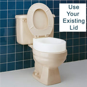 Carex Toilet Seat Risers - Adds 3.5 inches to Toilet Height - Senior.com Toilet Seat Risers