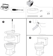 Carex Toilet Seat Risers - Adds 3.5 inches to Toilet Height - Senior.com Toilet Seat Risers