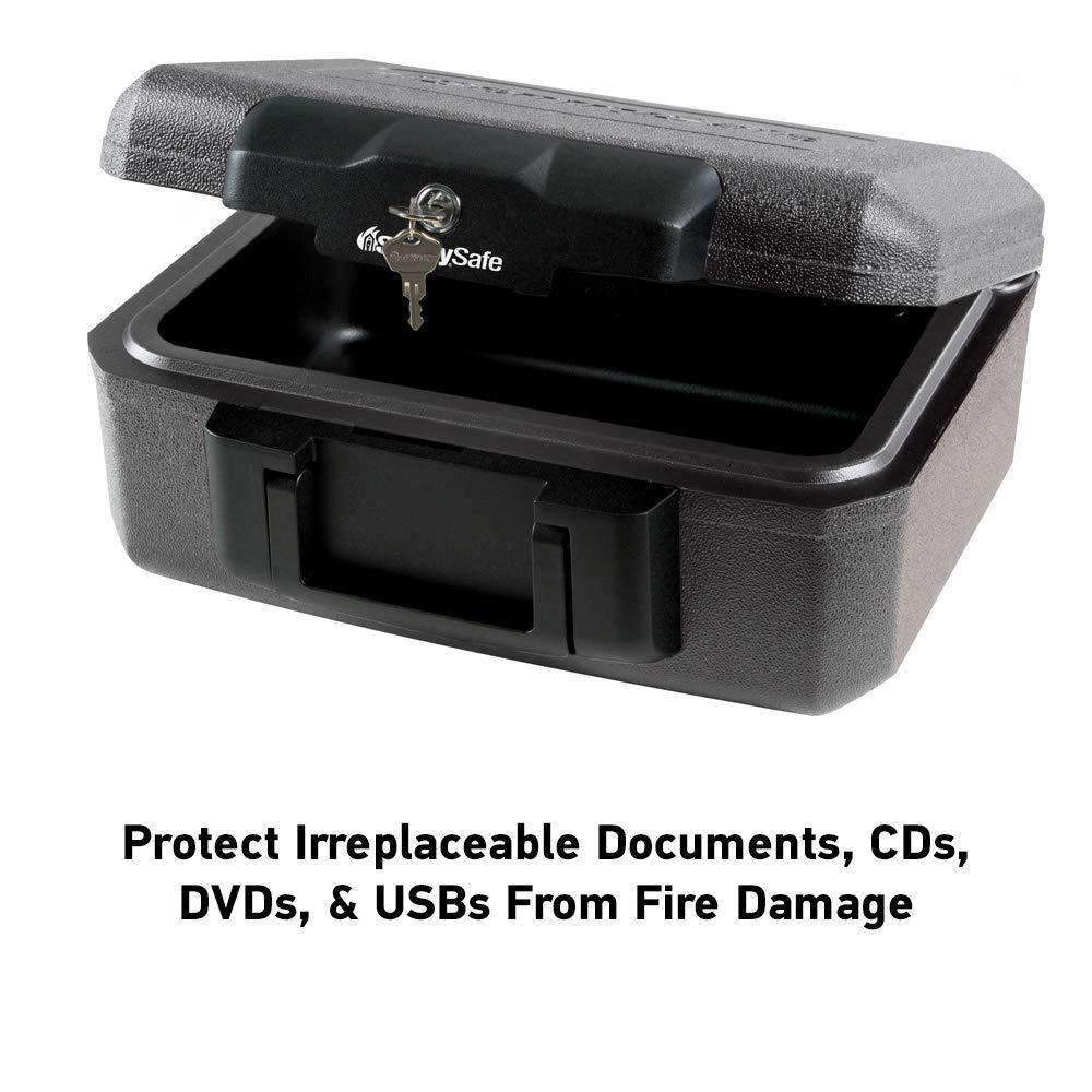 SentrySafe Fireproof Box with Key Lock - 0.18 Cubic Feet - Senior.com Security Safes