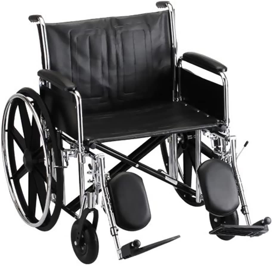 Nova Medical Steel Standard Bariatric Extra Wide Wheelchairs - 24 In Wide - Senior.com Wheelchairs