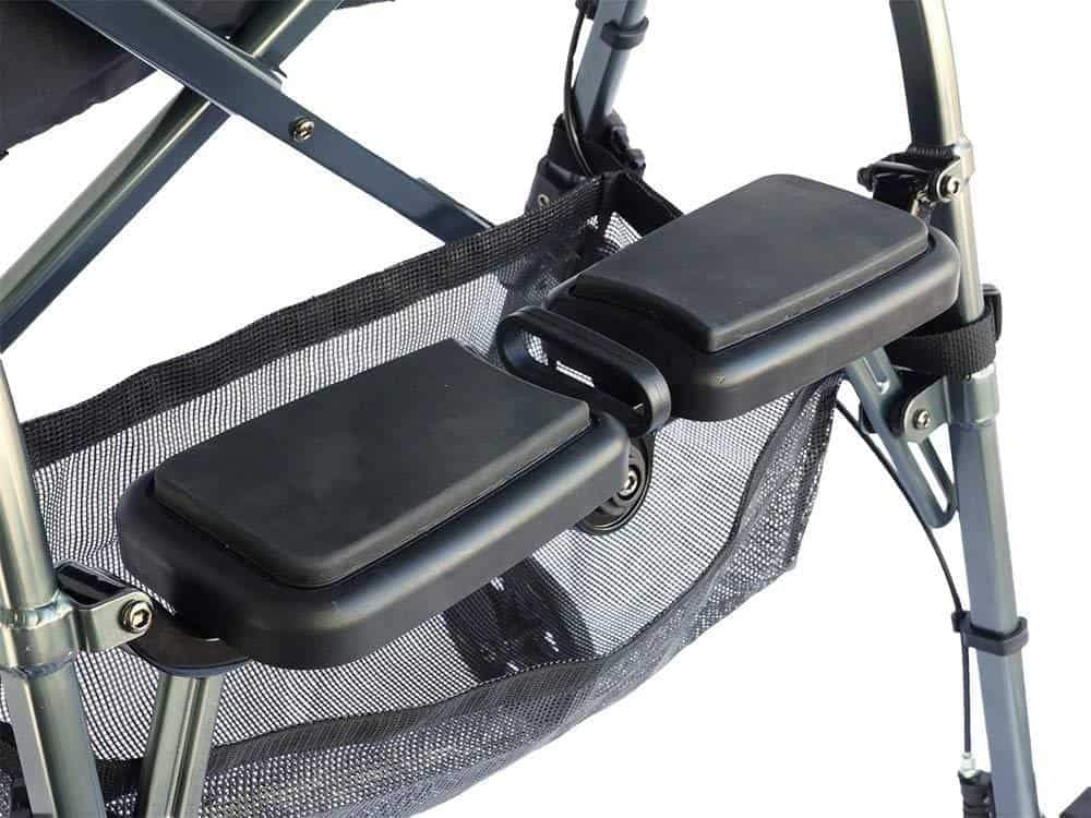Stander EZ Fold-N-Go Rollator – Lightweight Folding Travel Walker Rollator with 6” Swivel Wheels - Senior.com Rollators