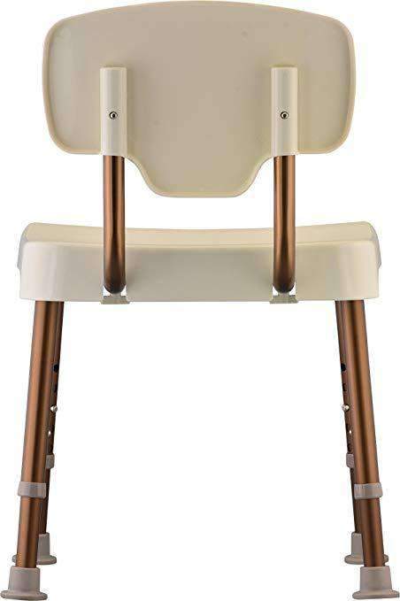 Nova Medical Tool-Free Heavy Duty Bath Seat With Back - 500 Lb Cap - Senior.com Bath Benches & Seats