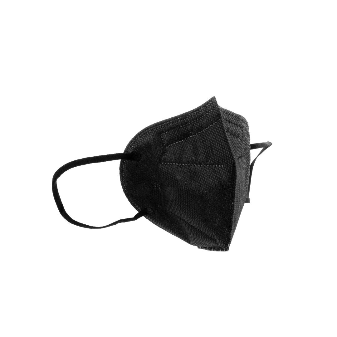 Disposable Protective KN95 Face Masks with 4 Layer Filtration - Black - Box of 10 - Senior.com Facial Masks